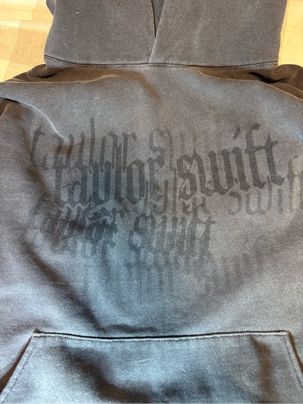 Official Taylor Swift Merch Gray Hoodie Reputation Holiday Drop 2023 M/L